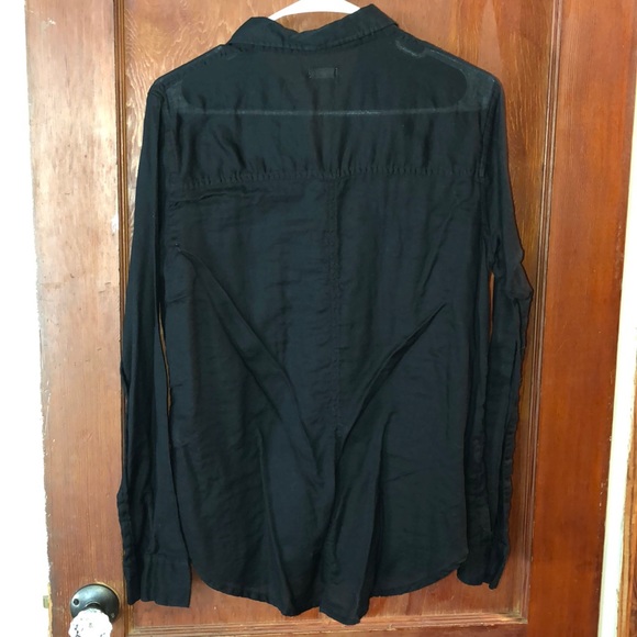 Hollister Black Button-down Top - Picture 3 of 4